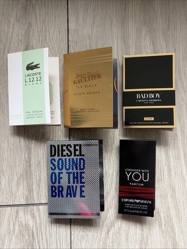 Men mini perfume vials set - 5x,